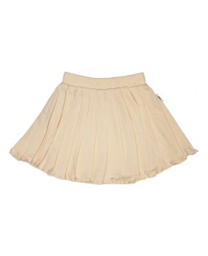 Cream Solid Skirt