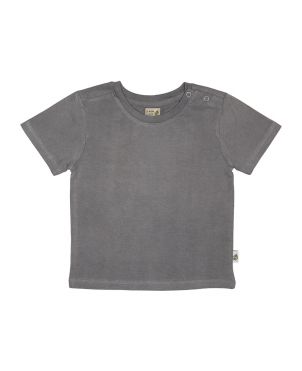Grey Solid T Shirt HS