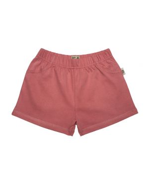 Madder Red Solid Shorts