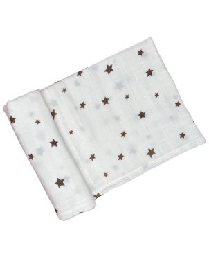 Twinkling Stars Organic Muslin Blanket