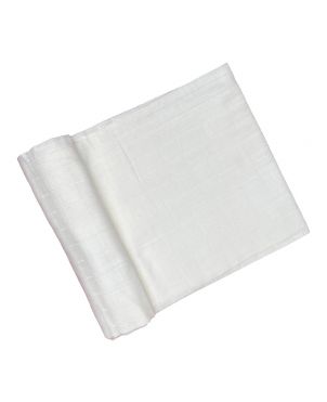 Solid White Organic Muslin Blanket