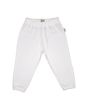 White Solid Pant