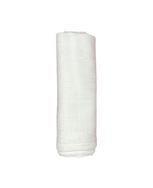 Solid White Organic Muslin Swaddle