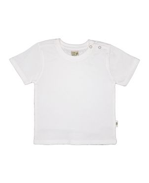 White Solid T Shirt HS